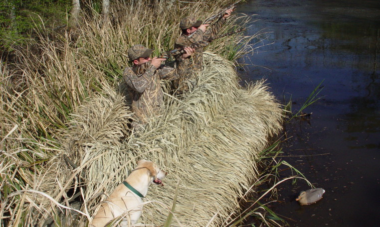 Fully Adjustable Grass Boat Blind - Wildfowl